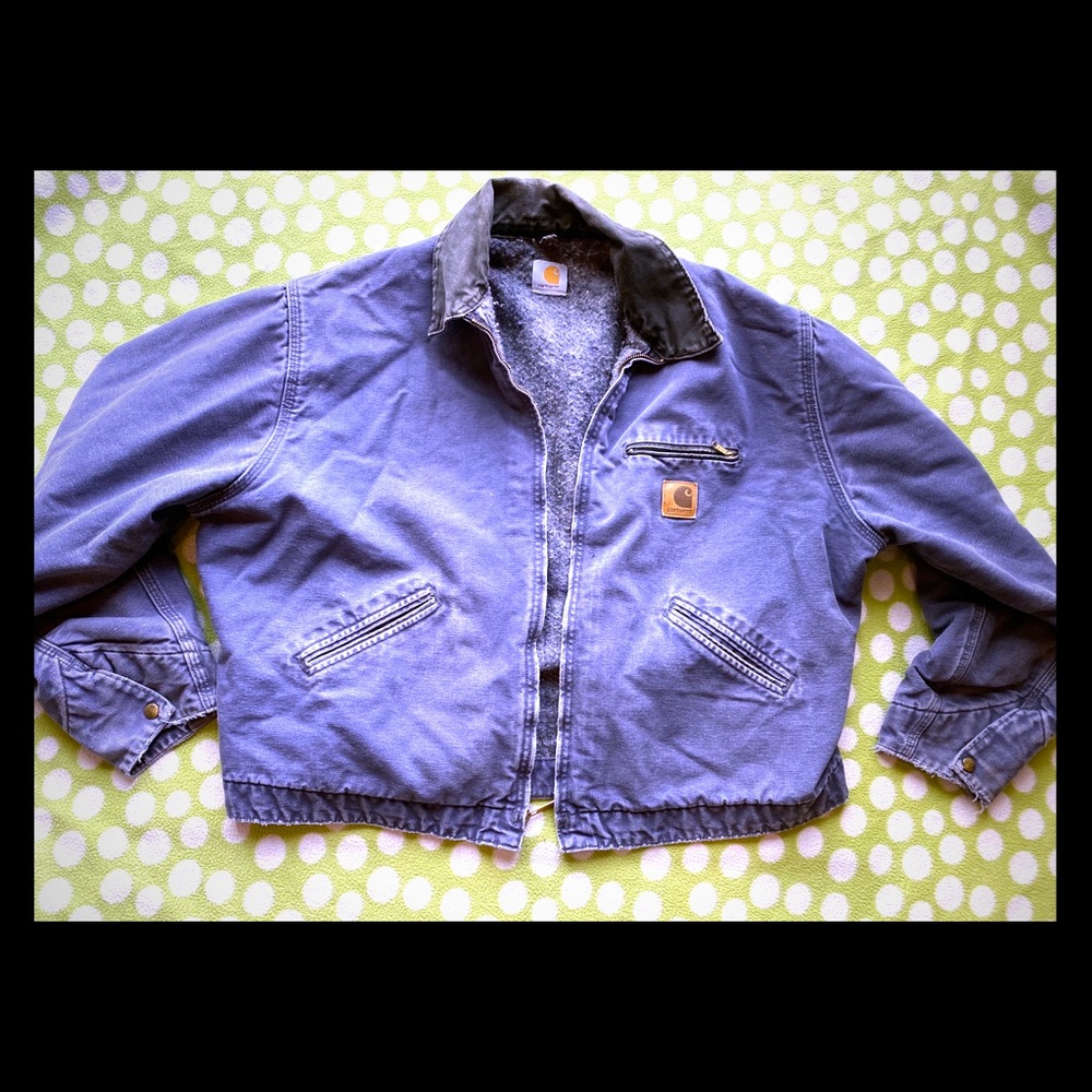 Carhartt blue canvas jacket